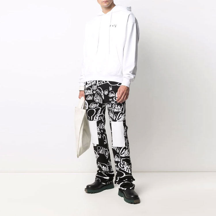 Men's Off-White FW21 Logo White OMBB085F21FLE0010110