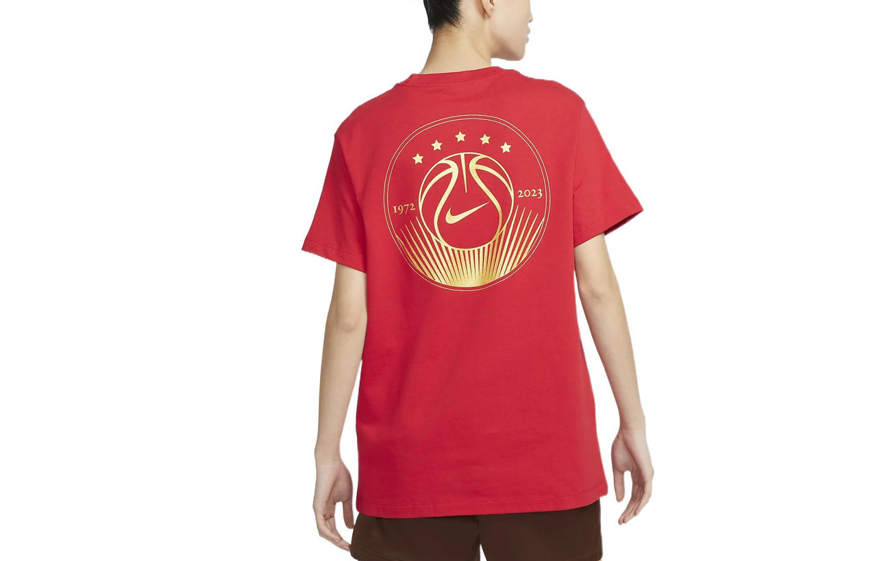 (WMNS) Nike Sportswear Short-Sleeve T-Shirt 'University Red' DX7941-657