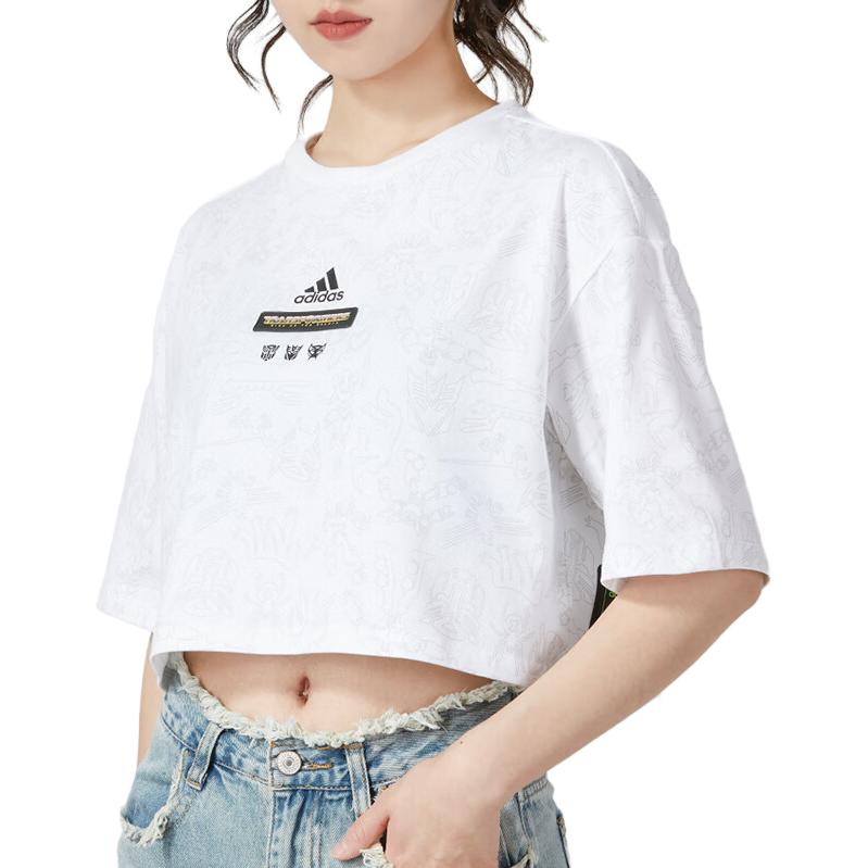 (WMNS) adidas short sleeve tops 'White' IK3475