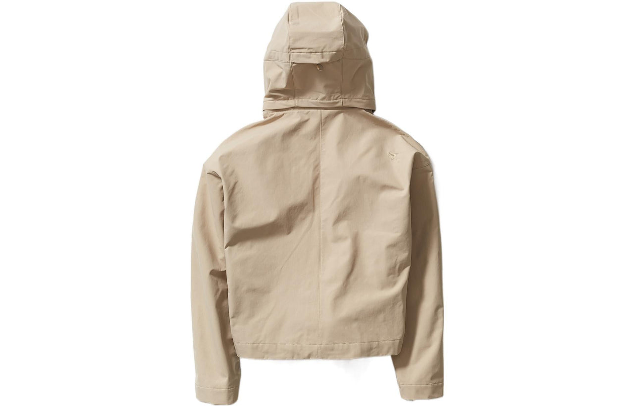 Nike x MMW Crossover Solid Color Zipper Hooded Jacket Unisex Cream Yellow DD9429-248