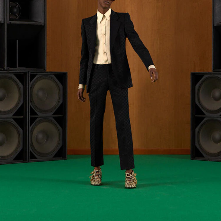 Gucci GG Cotton Viscose Formal Pant 'Black' 698749-ZAHMD-1000