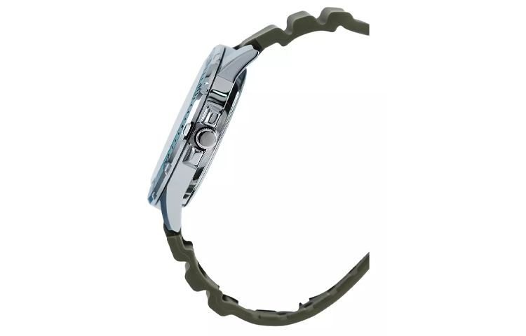 CASIO Analog 'Olive Green' MTP-VD01-3EV