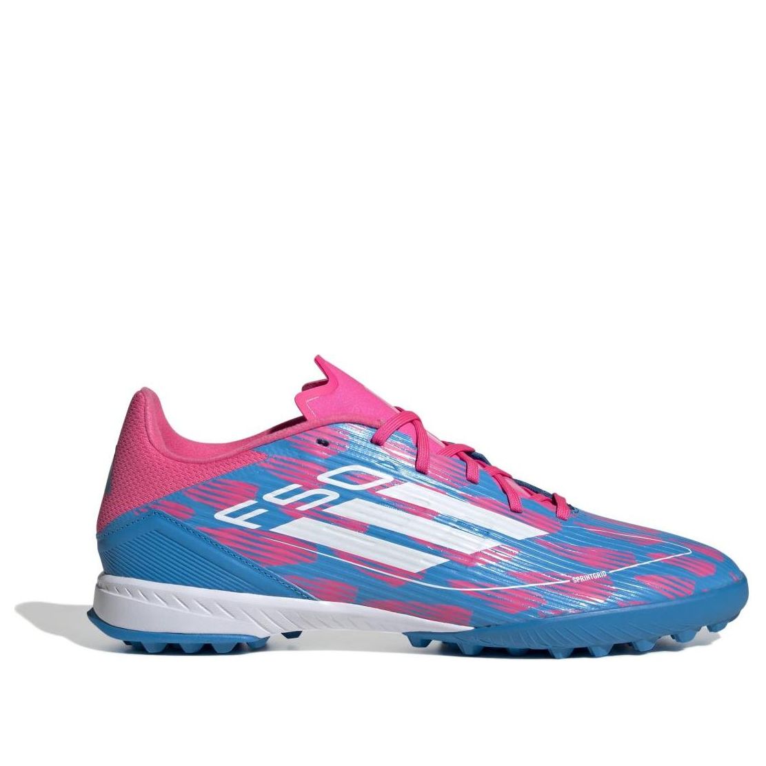 adidas F50 League Turf 'Solar Blue Cloud White Solar Pink' IF1336