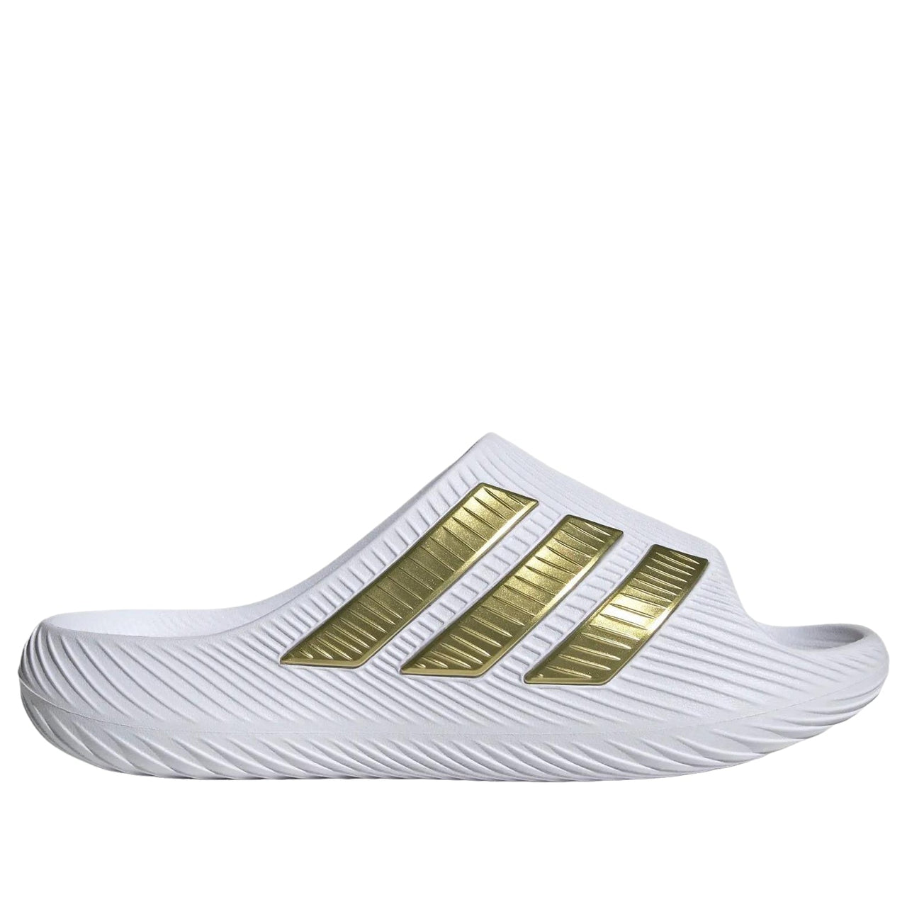 adidas Purechill Slides 'White Gold Metallic' KI2075
