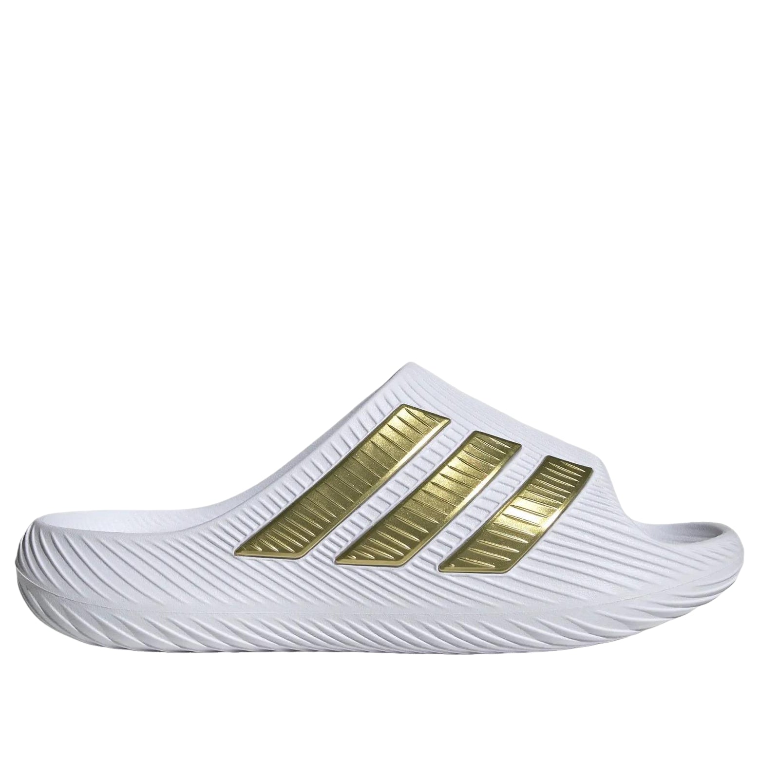 adidas Purechill Slides 'White Gold Metallic' KI2075