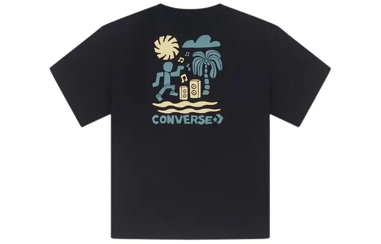 Converse Festival Vibe T-Shirt 'Black' 10026424-A01