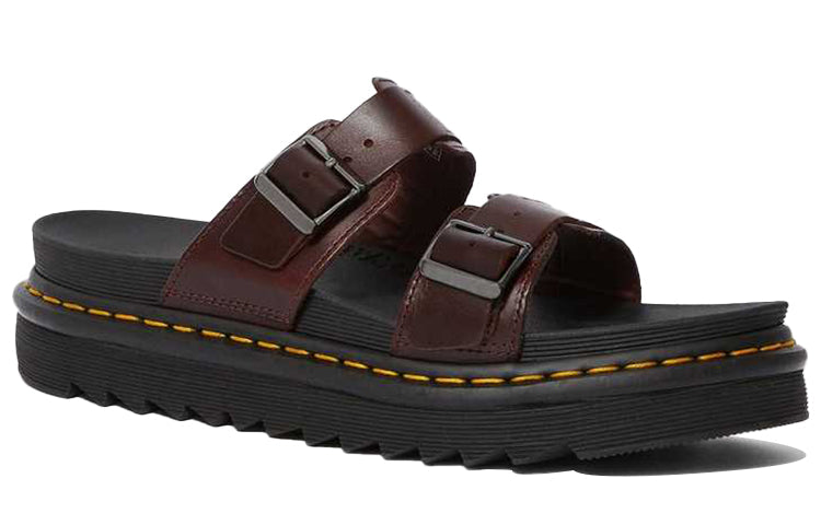 Dr. Martens Myles Brando Leather Sandals Brown 23523211