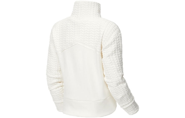 (WMNS) New Balance High Collar Solid Color Hoodie White WT13119-SST