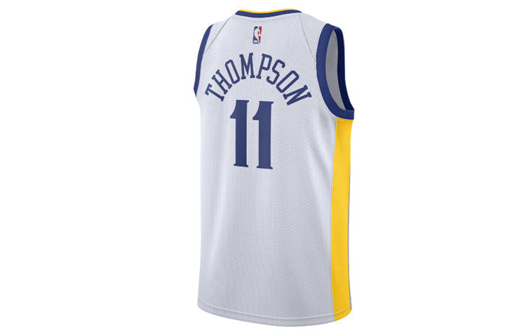 Nike NBA Connected Jersey golden state warriors klay thompson 'White Yellow Blue' 864417-102