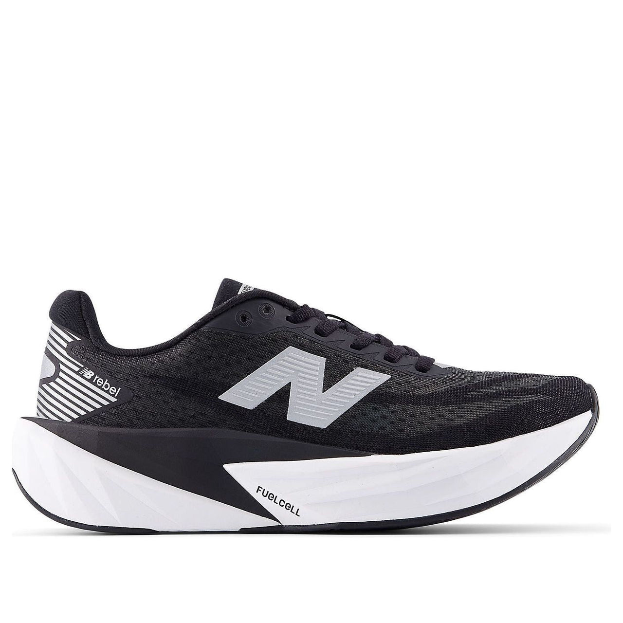 (WMNS) New Balance FuelCell Rebel v5 'Black White Silver' WFCXLK5