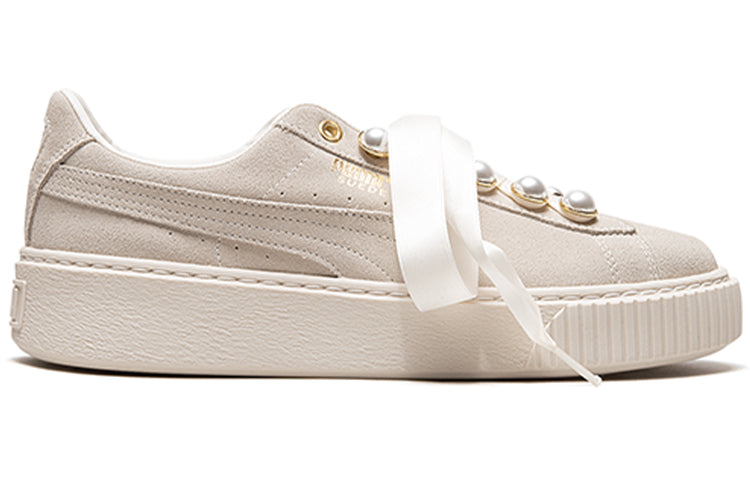 (WMNS) PUMA Suede Platform Bling 'Beige' 366688-02