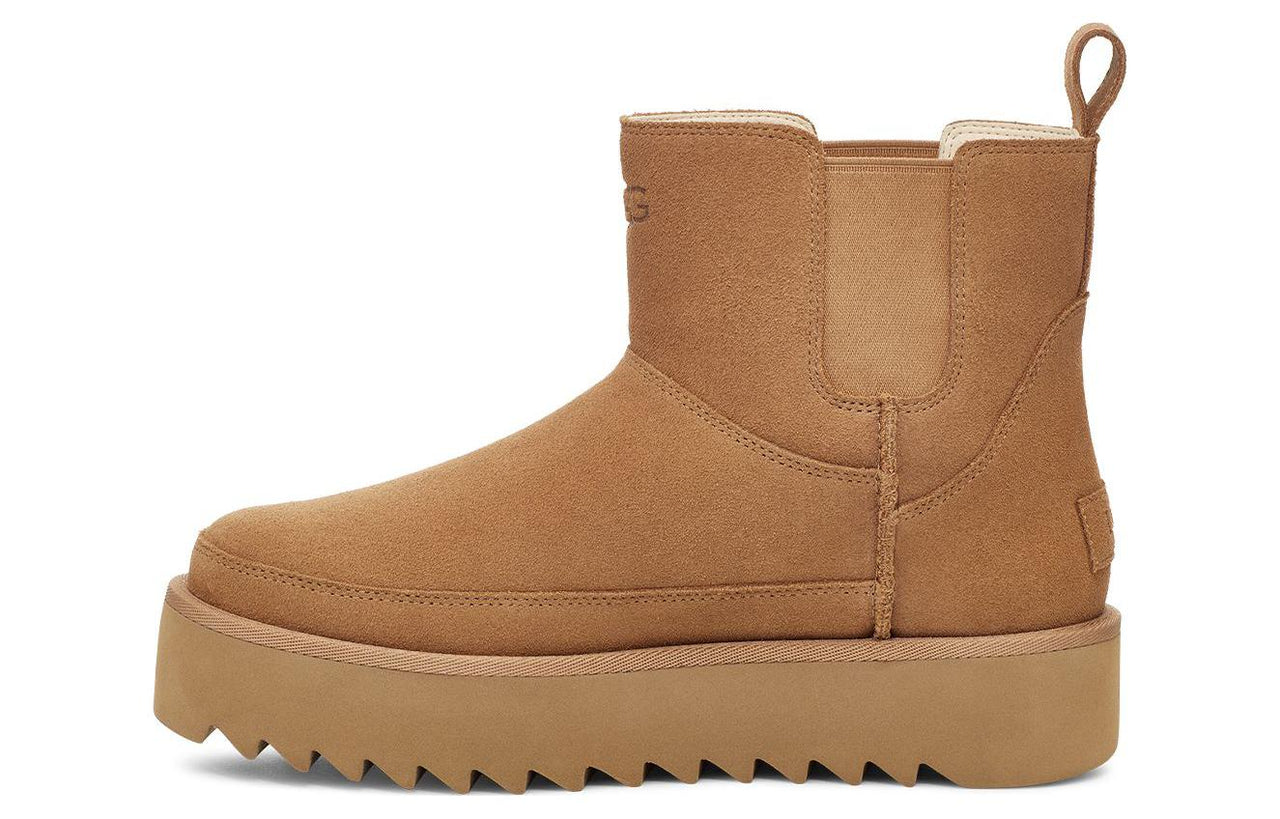 (WMNS) UGG Classic Chelsea Platform Mini Boot 'Chestnut' 1158051-CHE