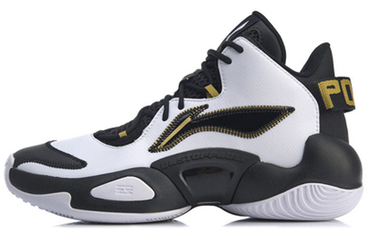 Li-Ning Power 6 Premium Mid 'White Black Gold' ABAP067-4