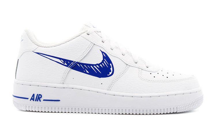 (GS) Nike Air Force 1 Low 'Doodle Swoosh - White Racer Blue' DM3177-102