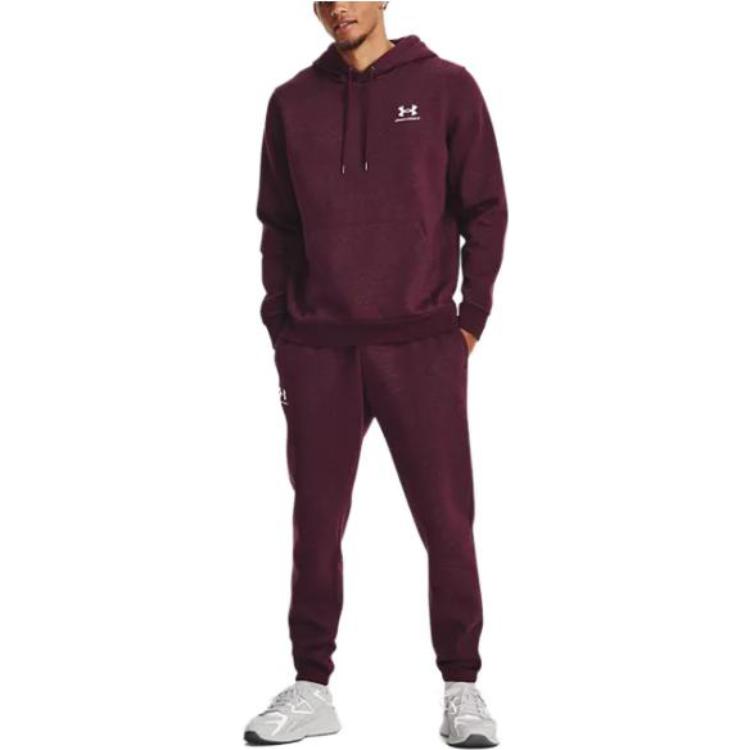 Under Armour Essential Fleece Jogger 'Burgundy' 1373882-601