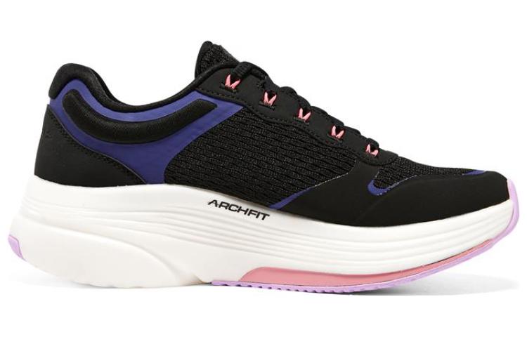 (WMNS) Skechers Go Walk Distance Walker 'Black Lavender' 125130-BKLV