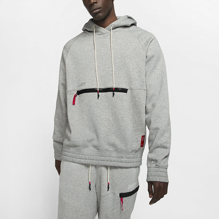 Nike Kyrie Basketball Sports Fleece Lined Knit Gray BV9298-063