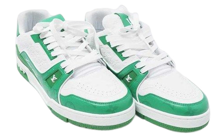 LOUIS VUITTON LV Trainers 'White Green' 1AANFY