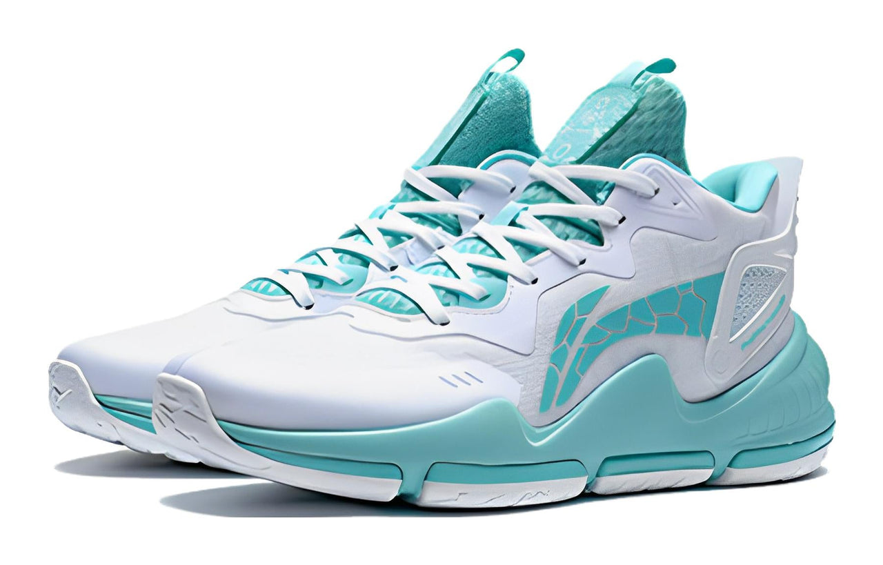 (GS) Li-Ning Athletic Training Basketball Shoes 'White Aqua' YKBS104-11