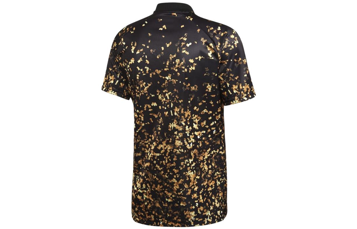 Men's adidas x EASPORTS Crossover 19-20 Season Casual Sports Full Print Short Sleeve Soccer/Football Jersey Black EJ5563
