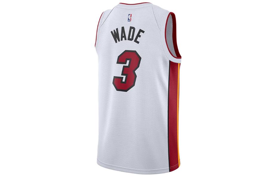 Nike x NBA Miami Heat Dwyane Wade Jerseys 'White' 864427-104