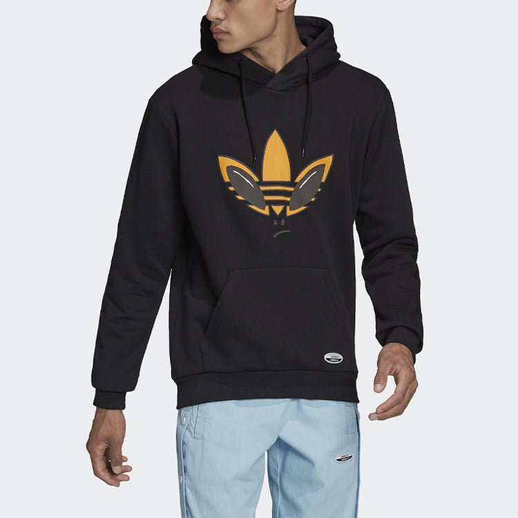 Men's adidas originals Q1 Casual Sports Pullover Black HC2789