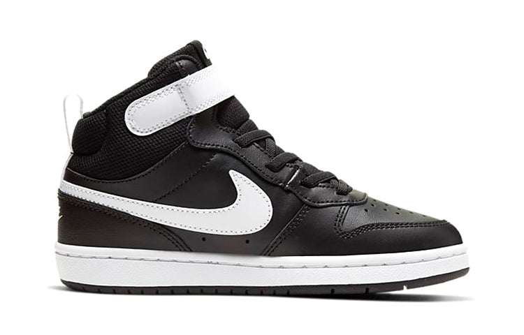 (PS) Nike Court Borough Mid 2 'Black White' CD7783-010