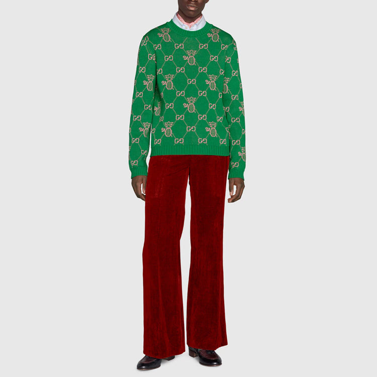 Gucci Pineapple GG Jacquard Sweatshirt 'Green' 683091-XKB70-3318