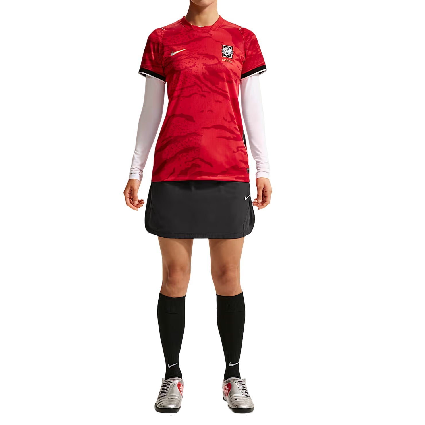 (WMNS) Nike South Korea 2026 Stadium Home Dri-FIT Replica Jersey Asia Sizing 'Global Red Black White' IB4565-679