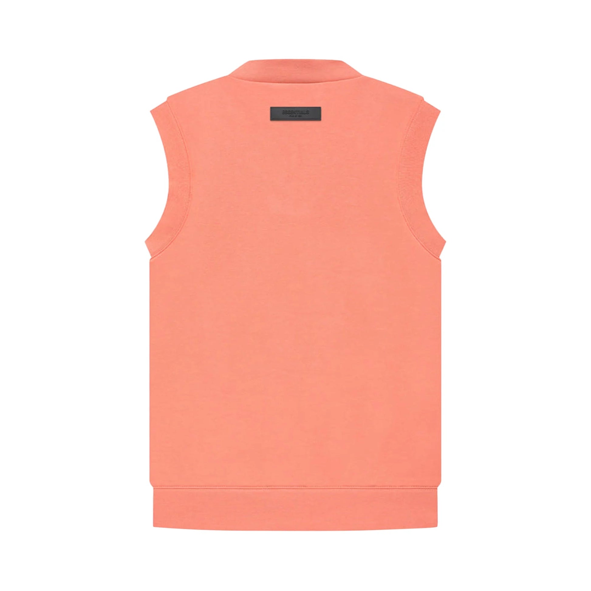 Fear of God Essentials FW22 V neck vest 'Coral' FOG-FW22-892