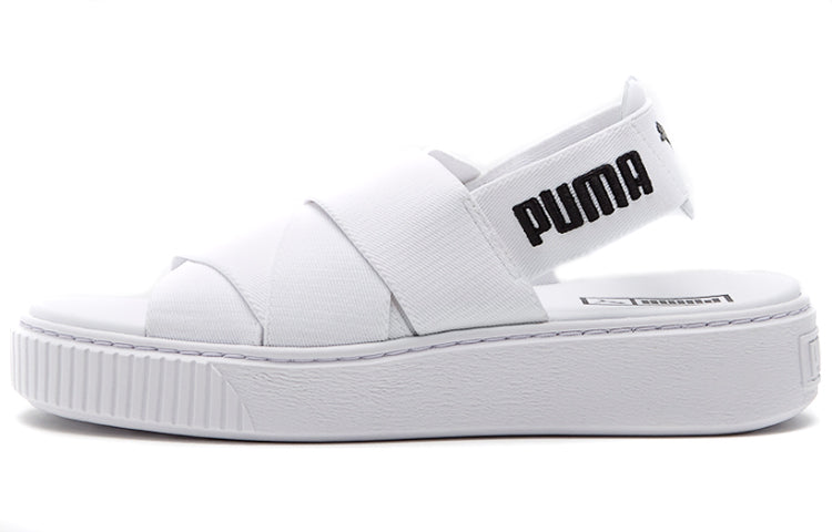 (WMNS) PUMA Platform Trace Sports sandals 'White Black' 365478-02