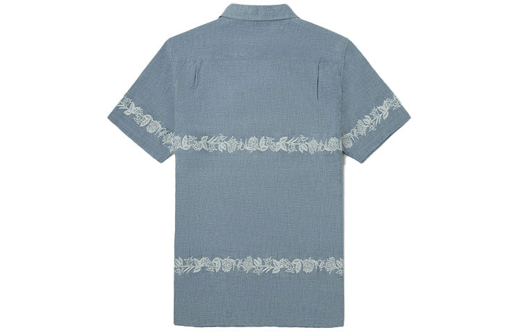 Men's Vans Denim Short Sleeve Blue Shirt VN0A5E6JLKZ