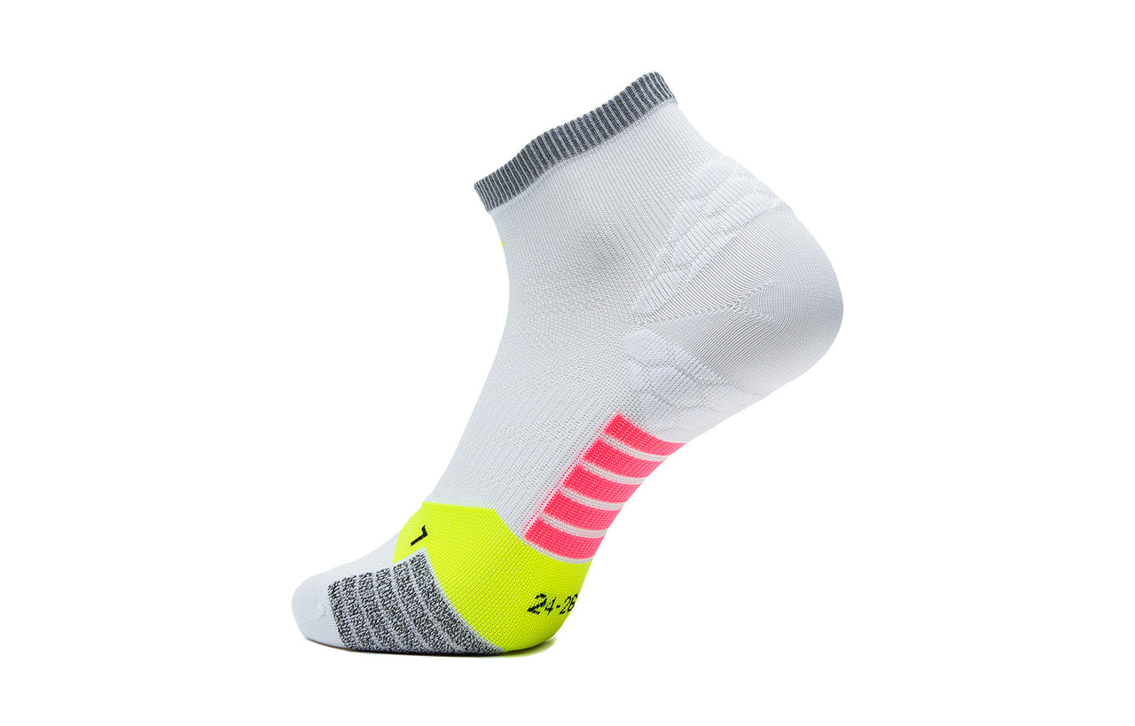 Li-Ning Running Short Socks 'Grey Neon Yellow' AWST101-4