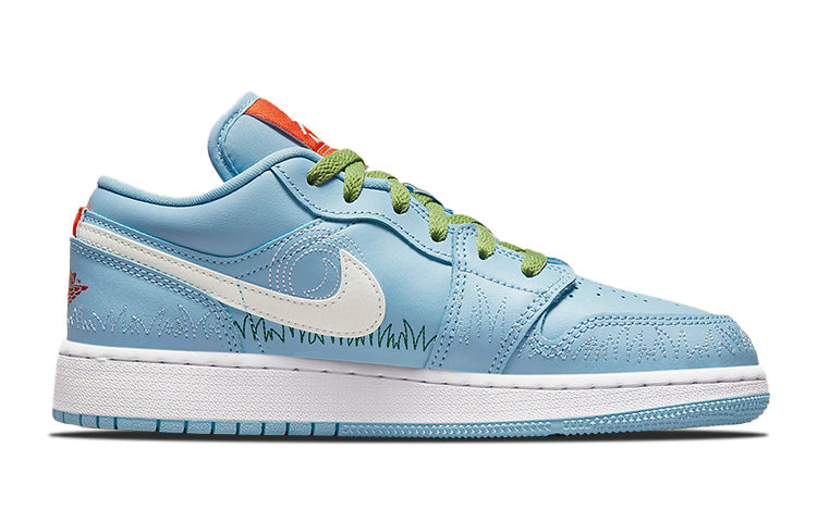 (GS) Air Jordan 1 Low SE 'Blue Stitch' DO8227-400
