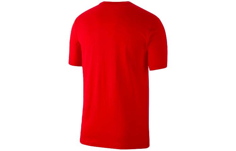 Nike Sportswear Printing Sports Round Neck Knit Short Sleeve Red CI6302-657