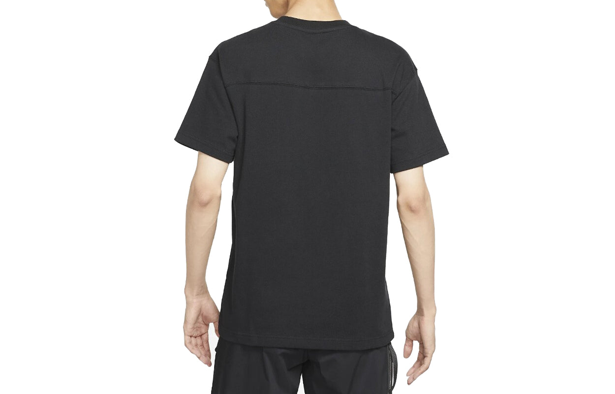Men's Nike Sports Round Neck Breathable Casual Short Sleeve Black T-Shirt DD4743-010