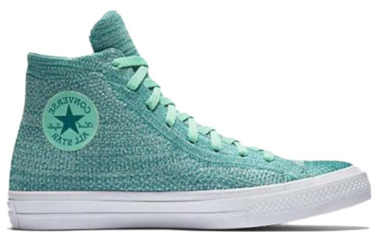 Converse Chuck Taylor All Star X Nike Flyknit High 'Green Blue' 156732C