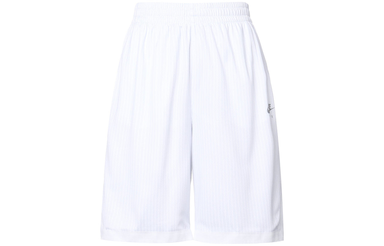 Nike Air x Kim Jones Crossover Reflective Logo Stripe Sports Shorts US Edition Couple Style White DH6588-100