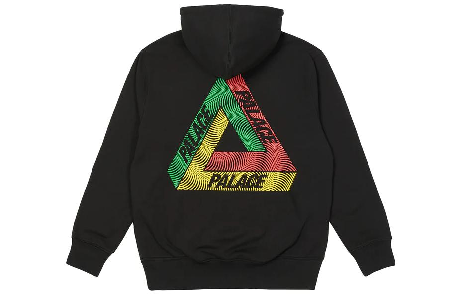 Palace FW22 Swirl Tri-Ferg Hoodie 'Black' P23HD107