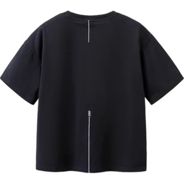 (GS) ASICS Multi-Logo T-Shirt 'Black' 332241173095-001