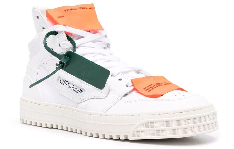Off-White 3.0 Off Court Leather 'White Orange Black' OMIA065C99LEA0010120