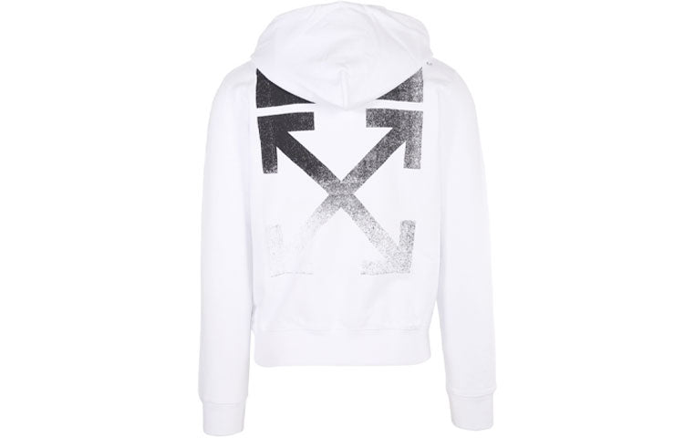 Men's Off-White FW21 Gradient Arrow Pattern Long Sleeves Loose Fit White OMBB034F21FLE0020110