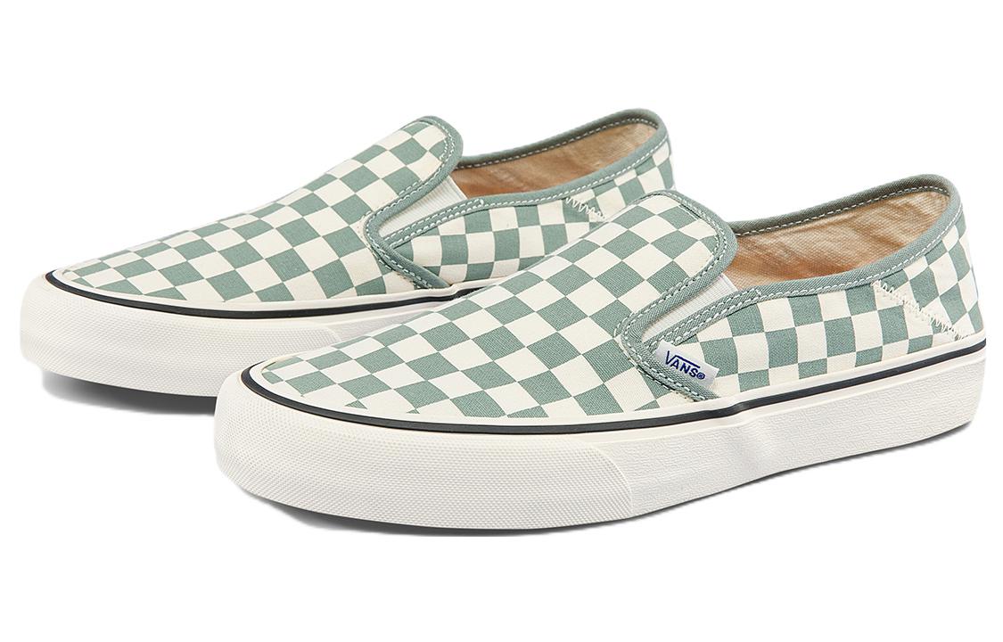 Vans Slip-on Low Tops Casual Skateboarding Shoes Unisex Green White VN0A5HYQB8O
