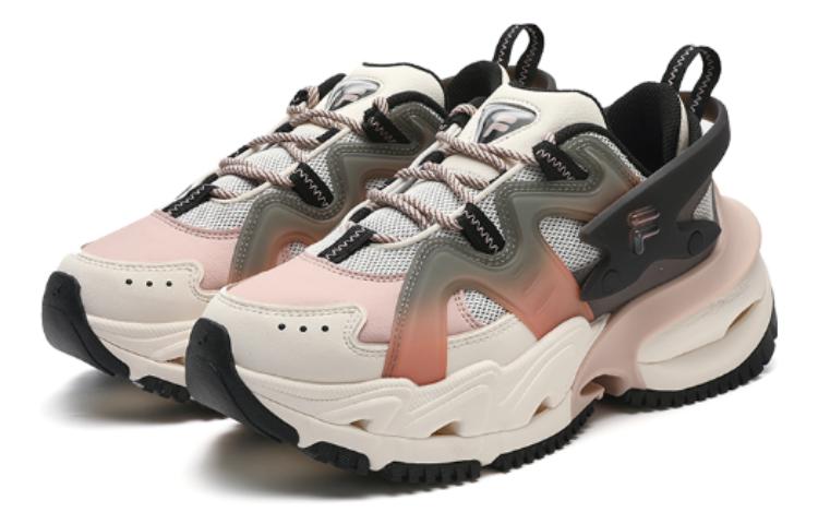 (WMNS) FILA FUSION ARMOUR Sneakers 'White Pink Grey' T12W341107FGC