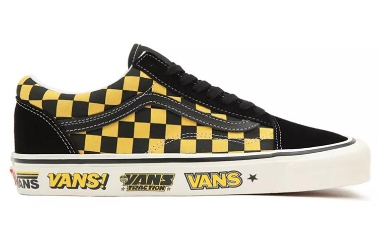 Vans Unisex Anaheim Factory Old Skool 36 Dx Sneakers Black/Yellow VN0A54F397A