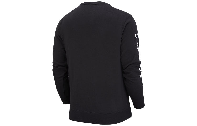 Nike Swoosh Athleisure Casual Sports Sweatshirt 'Black' DJ0466-011