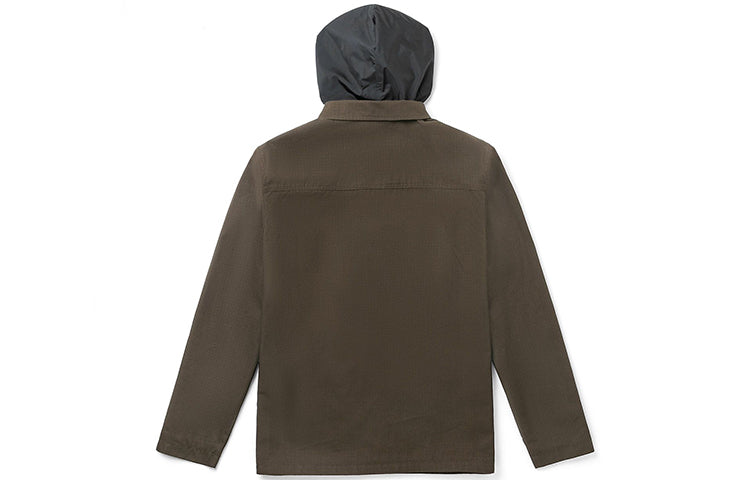 Men's Vans Cargo Casual Hooded Jacket Brown VN0A456ZTT5