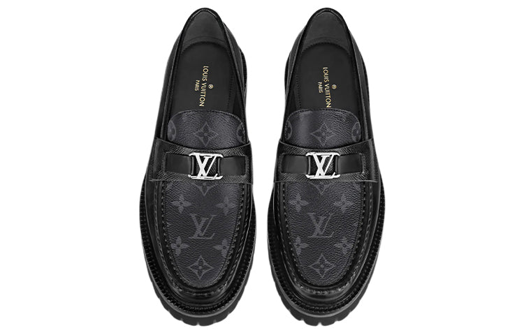 LOUIS VUITTON Major Loafers 'Black Monogram'  1A8YIO