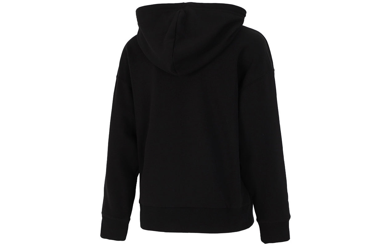 (WMNS) PUMA Classics Logo Hoodie 'Black White' 531385-71
