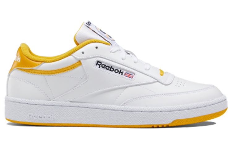 Reebok Club C 85 Running Shoes White/Yellow FX3373